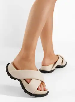 Papuci cu platformă Ariola bej