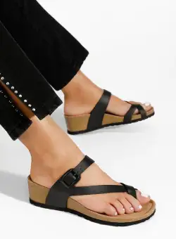 Papuci cu platforma Wandana negri