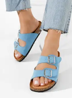 Papuci dama Evet albastri