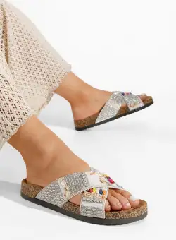 Papuci dama Oceana albi