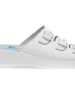 Papuci medicinali PLANTARES albi, 940, din piele naturala