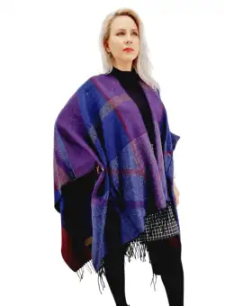 Poncho dama multicolor indigo
