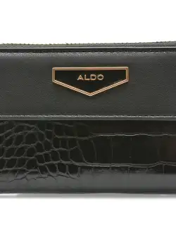 Portofel ALDO negru, ALALENDRA001, din piele ecologica