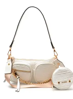 Poseta ALDO alba, 13762379, din piele ecologica