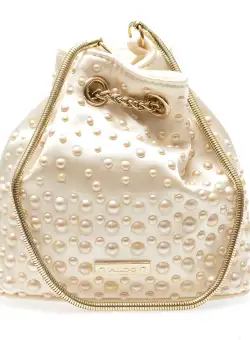 Poseta ALDO alba, PEARLILY112, din material textil