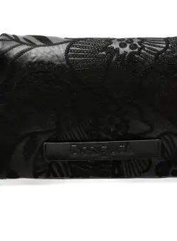 Poseta DESIGUAL neagra, SAXP39, din piele ecologica