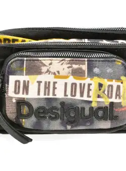 Poseta DESIGUAL neagra, WAXA38, din material textil