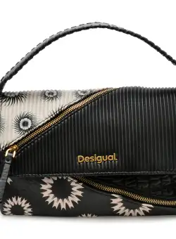 Poseta DESIGUAL neagra, WAXP76, din piele ecologica