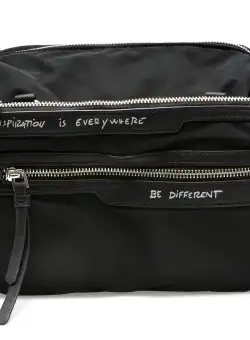 Poseta DESIGUAL neagra, WAXY17, din material textil
