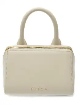 Poseta EPICA alba, 104, din piele naturala