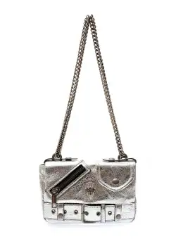 Poseta EPICA argintie, 027B, din piele ecologica