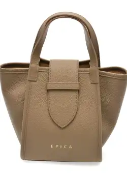 Poseta EPICA gri, 2021054, din piele naturala