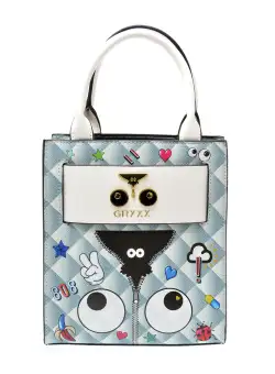 Poseta GRYXX alba, 2387, din piele ecologica