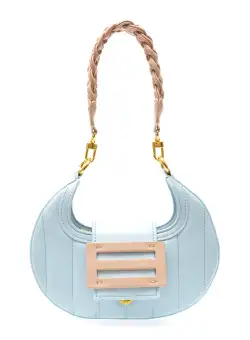 Poseta GRYXX albastra, 1658, din piele ecologica