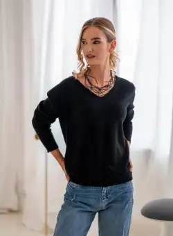 Pulover 31889 negru Hermosa 38