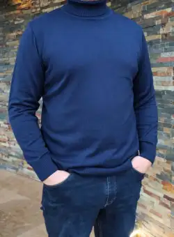 Pulover B215 bleumarine Magnetic