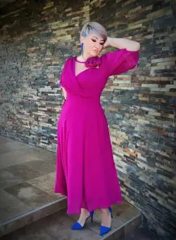 Rochie 2116 ciclame Fany Lux