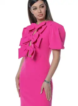 Rochie 403 ciclame Madelia