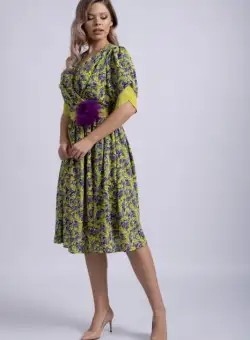 Rochie 4334 flori La Donna