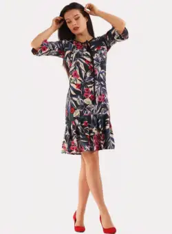 Rochie 8057 inflorata Moze