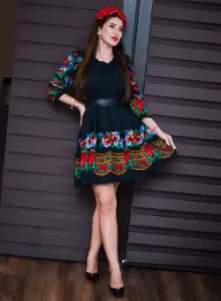 Rochie Amary Flowers Midi