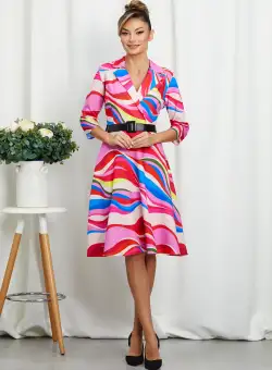 Rochie Berna Roz Multi