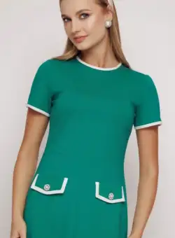 Rochie CC1MZ4113 verde Mizar