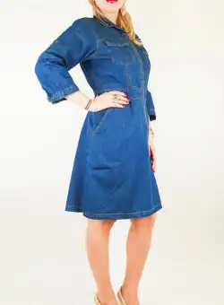 Rochie din denim Sanda 15