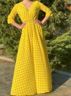 Rochie eleganta cu buline Nela 5