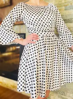 Rochie eleganta cu buline Nela 9