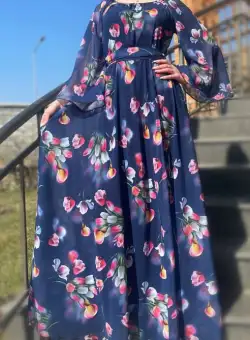 Rochie eleganta cu motive florale Florinela 5