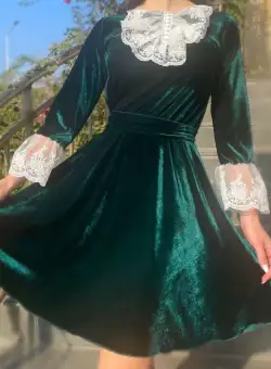 Rochie eleganta din catifea Caterina