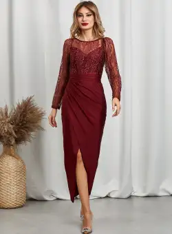 Rochie Fancy Bordo