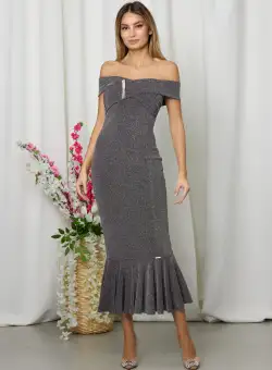 Rochie Giovanna Argintie