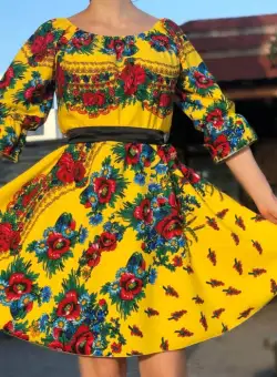 Rochie Gipsy Galbena