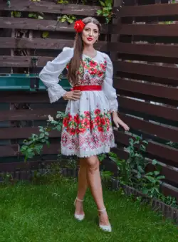 Rochie Habibi Flowers Midi