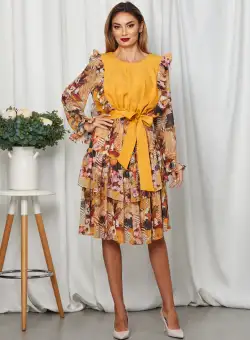 Rochie Lavy Galben Mustar
