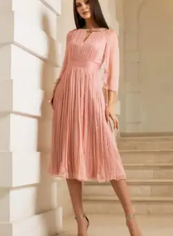 Rochie M5061 T68 roz Ginette