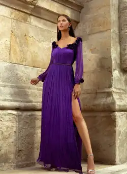 Rochie M529L T68 mov Ginette 38