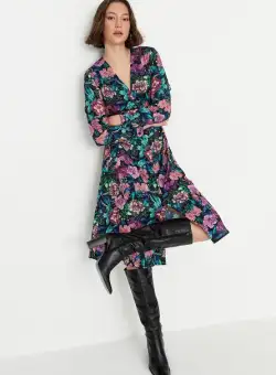 Rochie midi multicolora Esmerelda