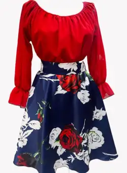 Rochie Mila Flowers Midi