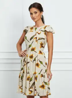 Rochie Moze bej cu imprimeuri florale