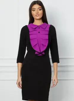 Rochie Moze neagra cu jabou mov