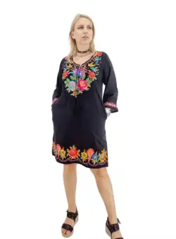 Rochie neagra cu Broderie Danuta 2