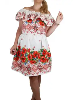 Rochie Traditionala cu maci 8