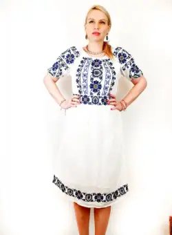 Rochie Traditionala Lorelei cu cordon 2