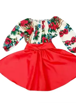 Rochita cu motive traditionale cu Bujori 5