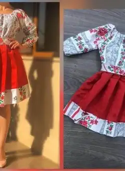 Rochita stilizata cu motive traditionale Elena 2