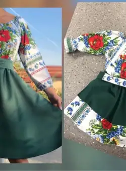 Rochita traditionala stilizata cu Maci 11