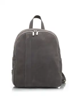 Rucsac damă din piele naturală,Leofex- 4021 Gri nabuc